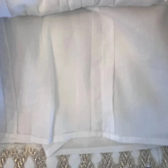 Lilly Pulitzer Lane Pineapple White and Gold Mini Dress Size 6 - Picture 11 of 12